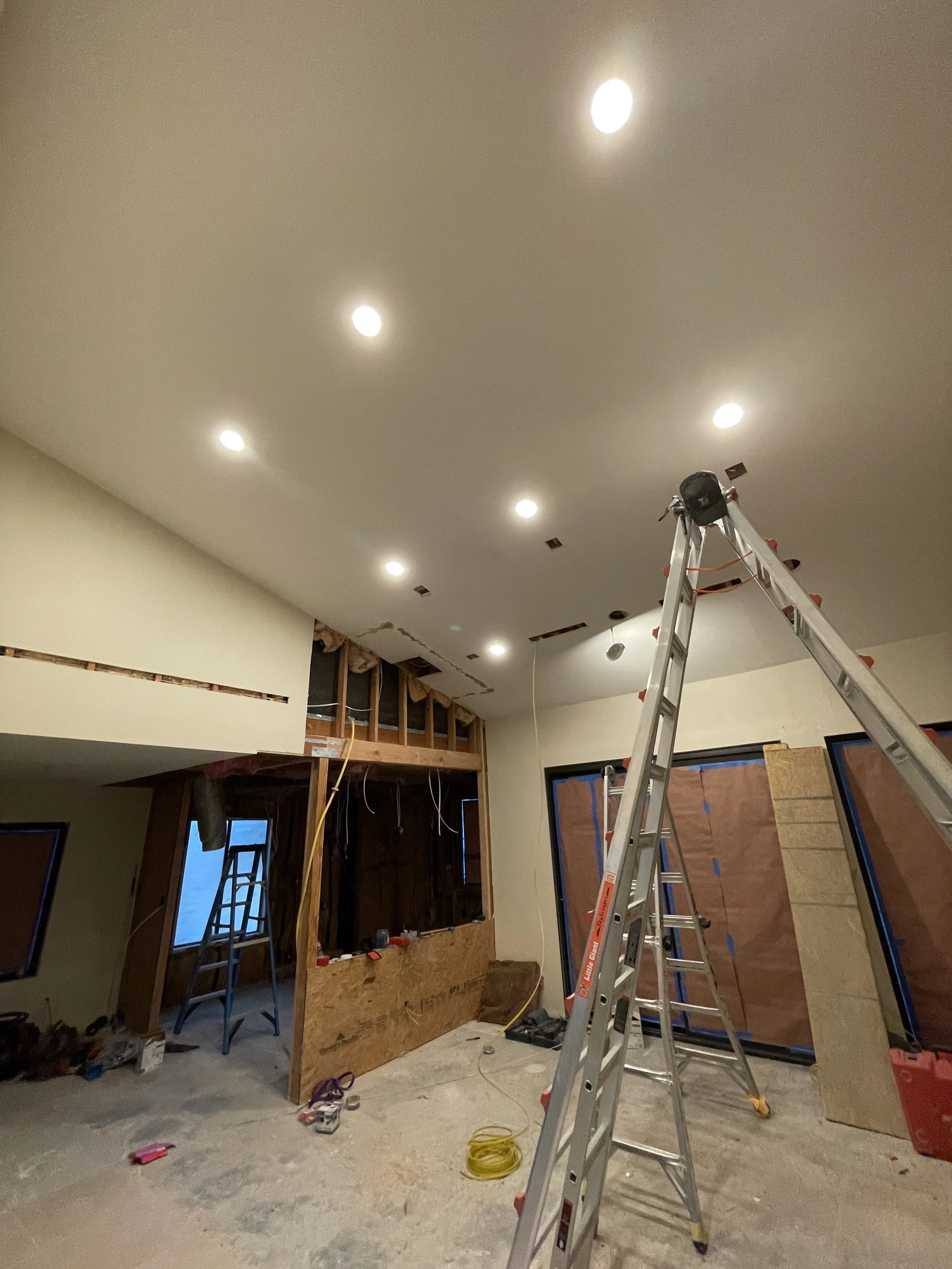 Custom Fitted Ceiling Light Installation