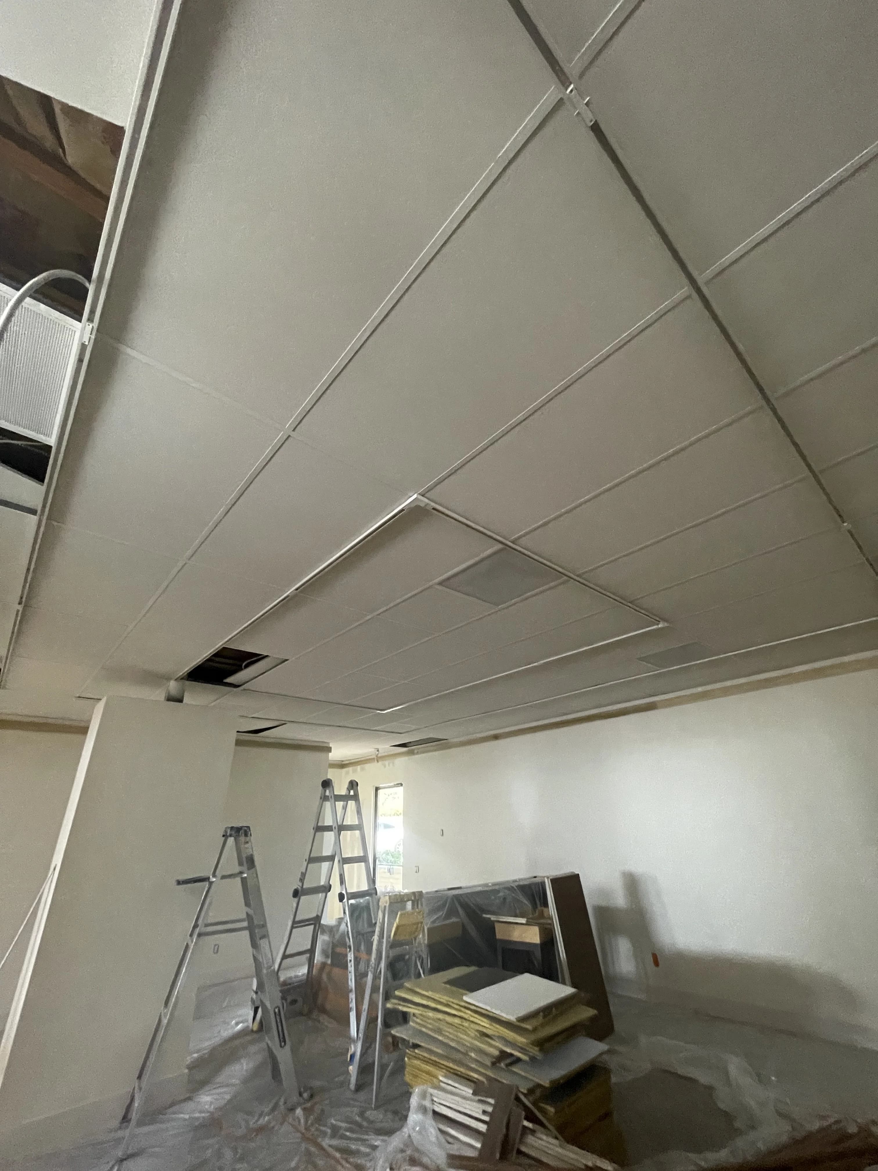 T-Bar Lighting Installation