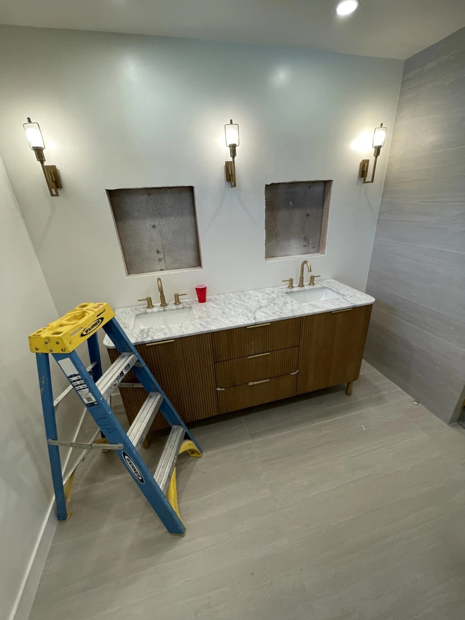 Bathroom Sconces Installation