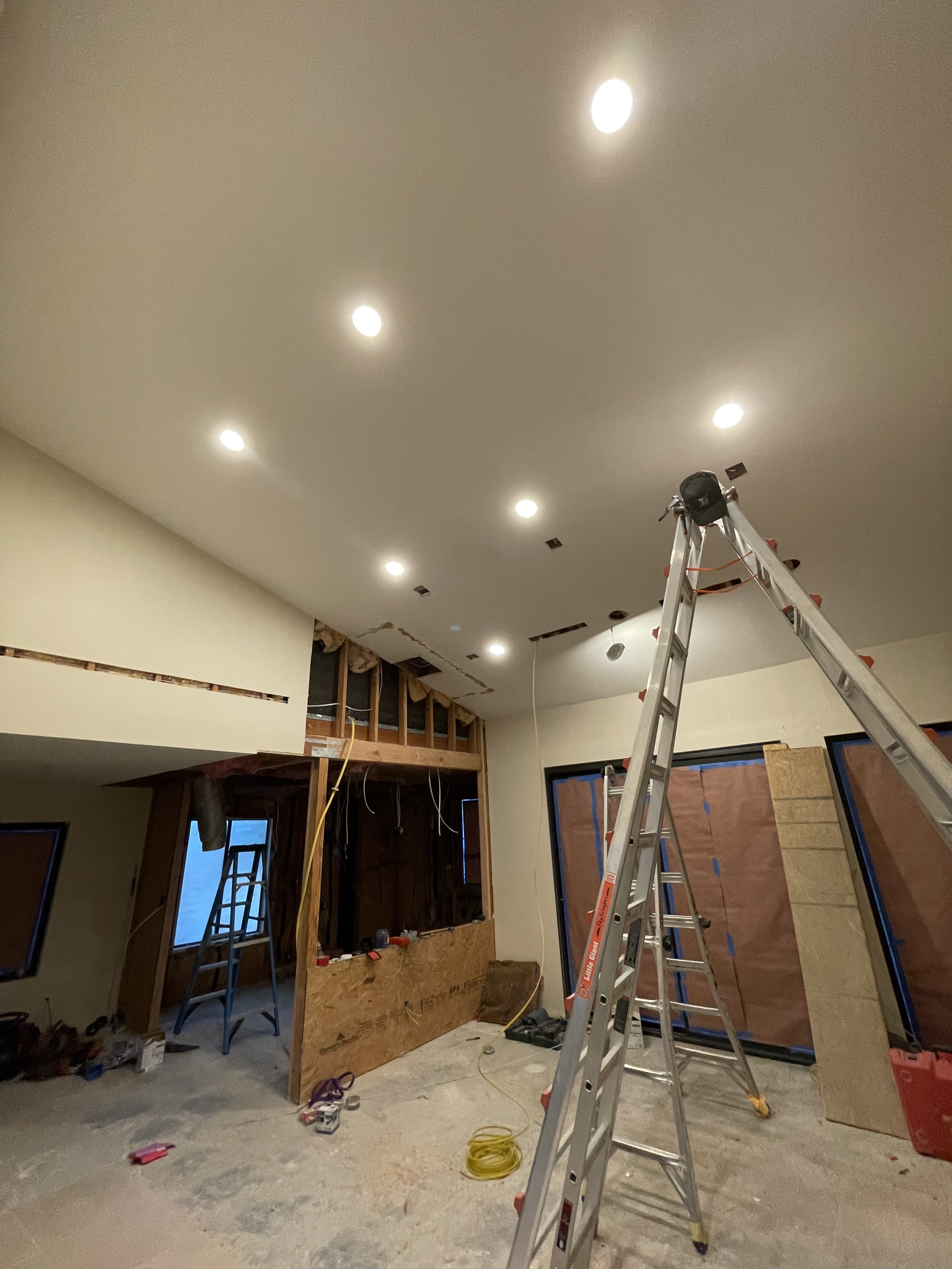 Custom Fitted Ceiling Light Installation