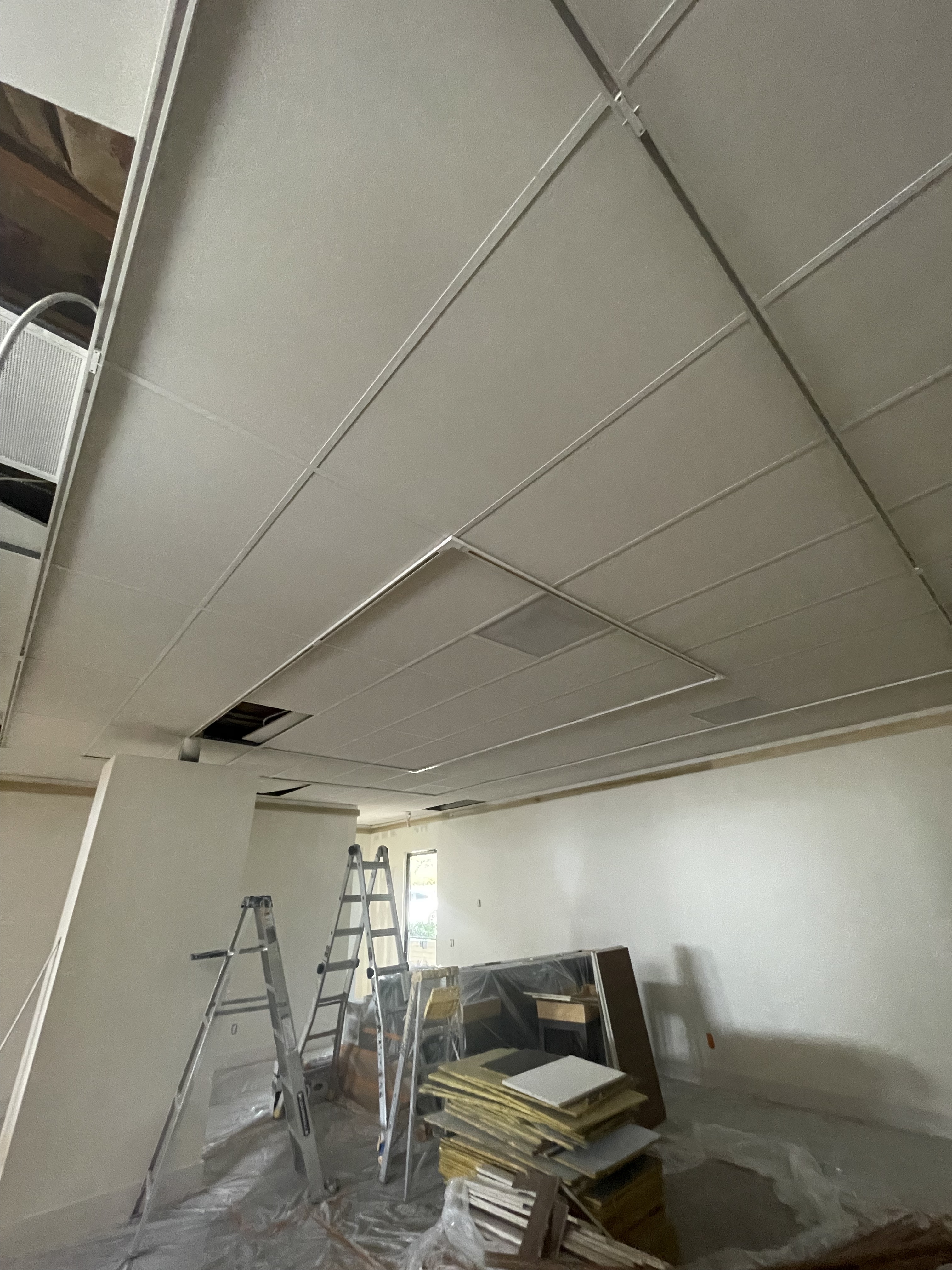 T-Bar Lighting Installation