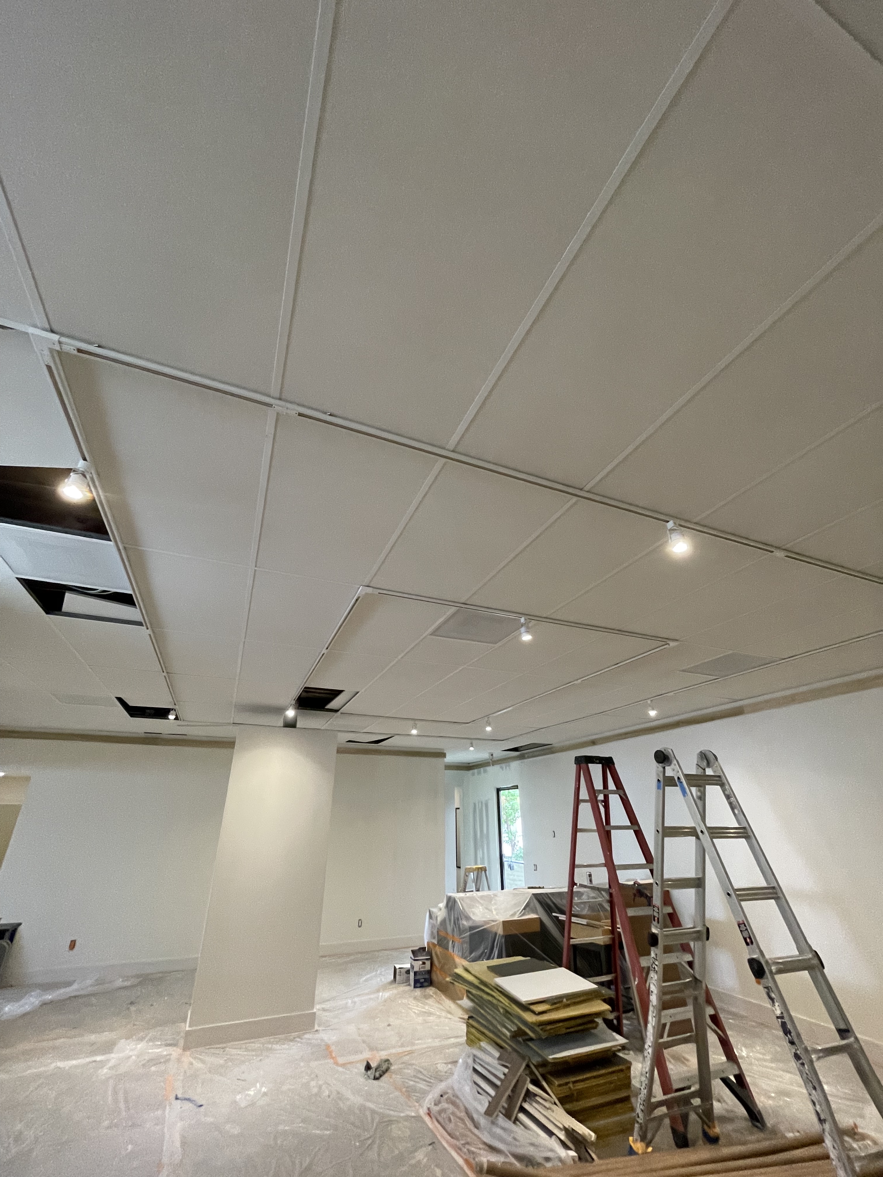 T-Bar Lighting Installation
